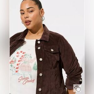 Torrid Cord Trucker Jacket